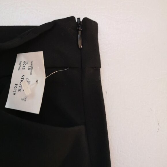 NWT Zara Women Size Medium Ladies Black Straight Leg Pants - Picture 5 of 14